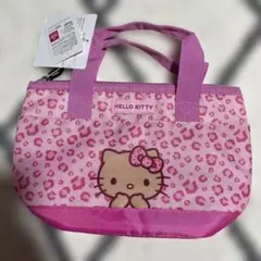 Hello Kitty ヒョウ柄 保冷ランチバッグ