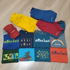 mont-bell セット　モンベル　130 Tシャツ　ハーフパンツ　帽子　夏服