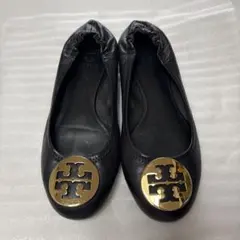 履きやすい‼️Tory Burch ブラック フラットシューズ