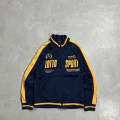 00s Lotto トラックジャケット ネイビー Y2K テック系 古着 短丈のサムネイル