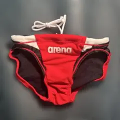 arena SS 競パン　競泳水着 レッド ホワイト ブラックのサムネイル