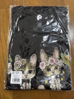 ヒグチユウコ PUFFY Tシャツ ブラック Lのサムネイル