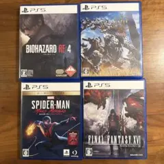 PS5 バイオハザード RE:4 通常版　他3本