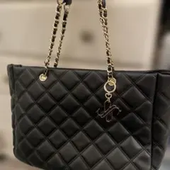 アルトローズ♡ブラックキルティングチェーントートバッグ