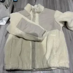 フリースジャケット 130サイズ クリーム色
