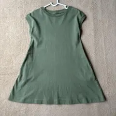 UNIQLO ノースリーブワンピース 110オリーブグリーン