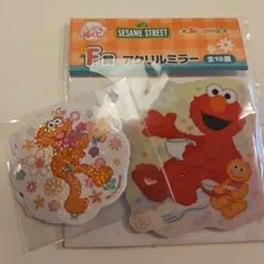 セサミストリート アクリルミラー エルモ【キャラ福くじ】