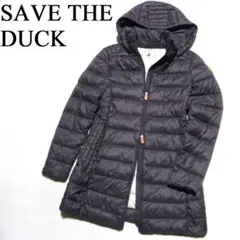 SAVE THE DUCK フード エコダウン コート 2 ダークブラウン