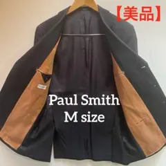 【美品】Paul Smith 日本製 テーラードジャケット ブラック Mサイズ