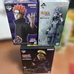 NARUTO 一番くじ フィギュア 3体セット ペイン カカシ デイダラおまけ