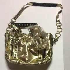 美品 サマンサタバサ 2wayゴールドバッグディズニーコラボ ミッキーアイミー