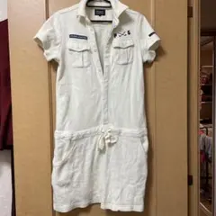 PXG ポロスタイル ワンピース ホワイト　1