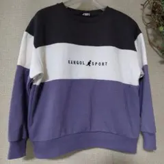 ♦KANGOL SPORT 【150】裏起毛カラーブロック トレーナー