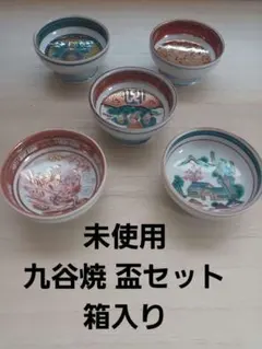未使用★九谷焼 盃セット★お猪口 5客★箱入り