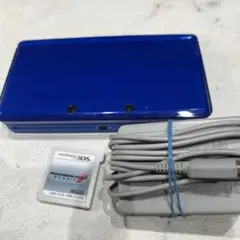 ニンテンドー3DS 本体 青　中古　マリオカート7ソフト付き