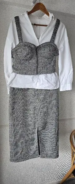 H&Mのツイードセットアップ