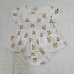 フタフタ ロンパース 80 半袖 バースデイ 夏