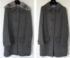 PRADA プラダ ミンク襟付きコート 2way