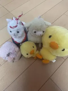 アニマルキーホルダー　ヒヨコ　アルパカ　羊　ベア