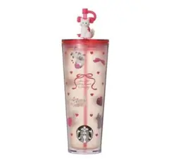 バレンタイン2026コールドカップタンブラーキャット710ml