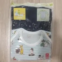 UNIQLO ムーミン ベビーロンパース 2枚セット 80