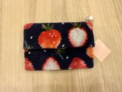 【FEILER /フェイラー】ストロベリードット ティッシュケース マスクポーチ