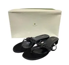 定価4.8万円☆Kate spade ビーズ サンダル 5 1/2 5.5 黒のサムネイル