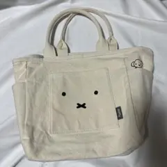 新品　ミッフィー トート　ハンド　バッグ　キャンバス　フェイス　保冷