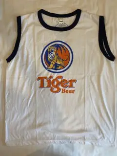 Tiger Beer タンクトップ ホワイト/ネイビー　Mサイズ