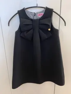 kate spade new york 黒のリボンワンピース 110cm