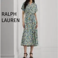 新品タグ付✨ラルフローレン 24SS フローラル ベルテッド クレープ ドレス