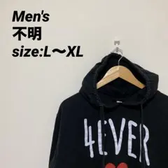 4EVER ハートプリント パーカー L〜XL