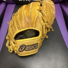 asics AMBITION 軟式グローブ 黄色 - メルカリ