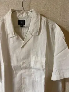 完売品 H&M オープンカラー半袖シャツ ホワイト XLのサムネイル