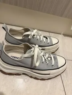 Converse 厚底 スニーカー TREKWAVE グレー 23.5cm