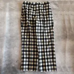 ヴィンテージ チェック柄 ウールパンツ M〜L 日本製 トラッドスタイル
