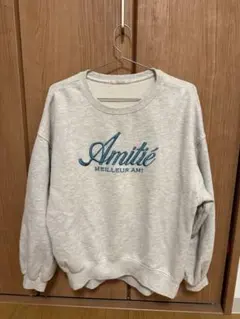 one after another NICE CLAUP ロゴ刺繍スウェット