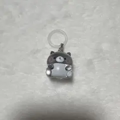 ぽちゃちゃニャンちゃん めじるしアクセサリー グレーねこ