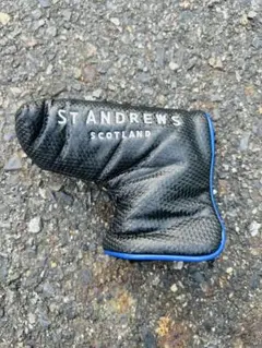 ST ANDREWS パター用ヘッドカバー ブラック/ブルー