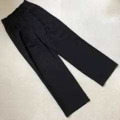 レディース ⭐ パンツ　オフィスカジュアル S グレー タック ストレート