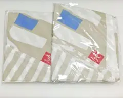 即購入可能 ＊KALDI＊ もへじ　手ぬぐいエコバッグ（午） 2セット