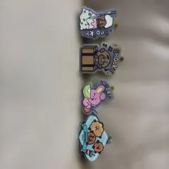 BT21 SHOOKY・COOKY ラバーキーホルダー 4種セット