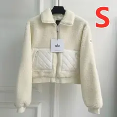 【新品】ALO YOGA 新作　ホワイト　アウタージャケット　S