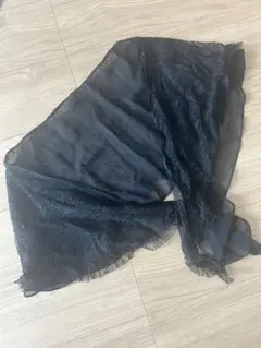 【美品】アンタイトル黒レースショール/結婚式/フォーマルのサムネイル