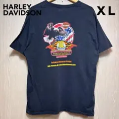 HARLEY-DAVIDSON 半袖Tシャツ　XＬ　ブラック　イーグル