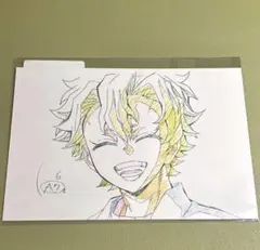 鬼滅の刃　柱展　原画ポストカード　不死川実弥 刀鍛冶の里編 06話