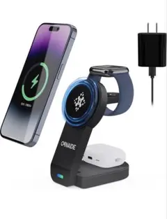 【新登場】ワイヤレス充電器 3 in 1 Mag-Safe式 アップルウォッチ