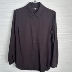UNIQLO 長袖シャツ ブラック S