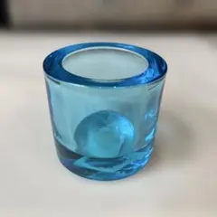 新品　イッタラ　キビkiviキャンドルホルダー　廃盤色ライトブルー