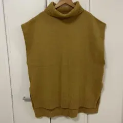 Löytää マスタード タートルネック ニットベスト